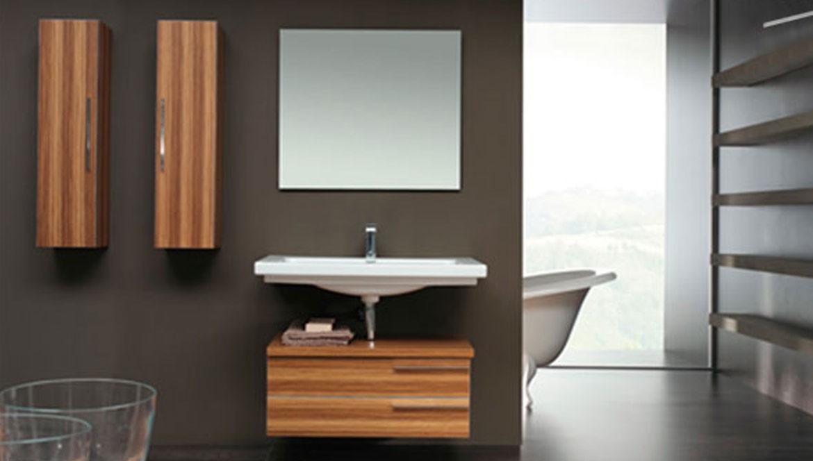 Cómo combinar muebles de baño en color zebrano - Mitale Decoración